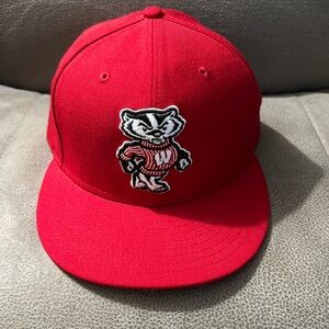 Wisconsin Badger Fitted Hat